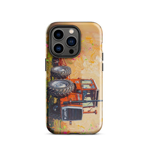 Furrow & Fields Tough Case for iPhone® iPhone 14 Pro Massey Ferguson 1200 Splash Art | Tough Case for iPhone® Quality Farmers Merch