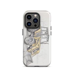 Furrow & Fields Tough Case for iPhone® iPhone 14 Pro Massey Ferguson 50E Pencil Sketch | Tough Case for iPhone® Quality Farmers Merch
