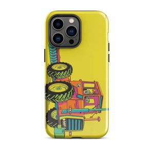 Furrow & Fields Tough Case for iPhone® iPhone 14 Pro Max Massey Ferguson 1200 Pop Art | Tough Case for iPhone® Quality Farmers Merch