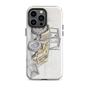 Furrow & Fields Tough Case for iPhone® iPhone 14 Pro Max Massey Ferguson 50E Pencil Sketch | Tough Case for iPhone® Quality Farmers Merch