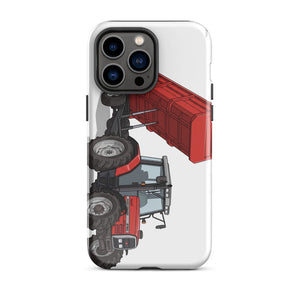 Furrow & Fields Tough Case for iPhone® iPhone 14 Pro Max Massey Ferguson 6180 Illustration | Tough Case for iPhone® Quality Farmers Merch