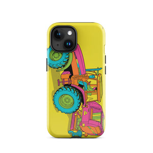 Furrow & Fields Tough Case for iPhone® iPhone 15 Case IH Maxxum MXM130 Pop Art | Tough Case for iPhone® Quality Farmers Merch