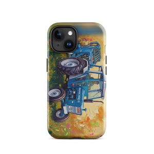 Furrow & Fields Tough Case for iPhone® iPhone 15 Ford 7600 Splash Art | Tough Case for iPhone® Quality Farmers Merch