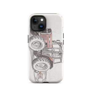 Furrow & Fields Tough Case for iPhone® iPhone 15 Massey Ferguson 375 Pencil Sketch | Tough Case for iPhone® Quality Farmers Merch
