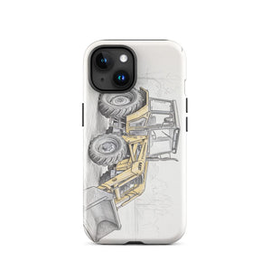 Furrow & Fields Tough Case for iPhone® iPhone 15 Massey Ferguson 50E Pencil Sketch | Tough Case for iPhone® Quality Farmers Merch