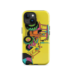 Furrow & Fields Tough Case for iPhone® iPhone 15 Massey Ferguson 50E Pop Art | Tough Case for iPhone® Quality Farmers Merch