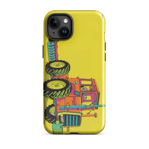 Furrow & Fields Tough Case for iPhone® iPhone 15 Plus Massey Ferguson 1200 Pop Art | Tough Case for iPhone® Quality Farmers Merch