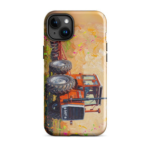 Furrow & Fields Tough Case for iPhone® iPhone 15 Plus Massey Ferguson 1200 Splash Art | Tough Case for iPhone® Quality Farmers Merch