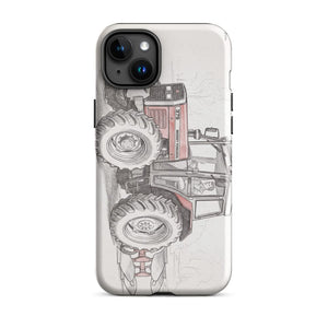 Furrow & Fields Tough Case for iPhone® iPhone 15 Plus Massey Ferguson 375 Pencil Sketch | Tough Case for iPhone® Quality Farmers Merch