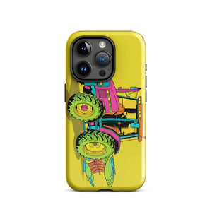 Furrow & Fields Tough Case for iPhone® iPhone 15 Pro Massey Ferguson 6255 Pop Art | Tough Case for iPhone® Quality Farmers Merch