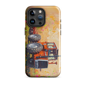 Furrow & Fields Tough Case for iPhone® iPhone 15 Pro Max Massey Ferguson 1200 Splash Art | Tough Case for iPhone® Quality Farmers Merch