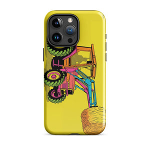 Furrow & Fields Tough Case for iPhone® iPhone 15 Pro Max Massey Ferguson 3070 Autotronic Pop Art | Tough Case for iPhone® Quality Farmers Merch