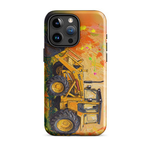 Furrow & Fields Tough Case for iPhone® iPhone 15 Pro Max Massey Ferguson 50E Splash Art | Tough Case for iPhone® Quality Farmers Merch