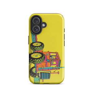 Furrow & Fields Tough Case for iPhone® iPhone 16 Massey Ferguson 1200 Pop Art | Tough Case for iPhone® Quality Farmers Merch