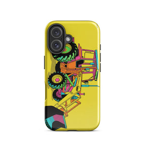 Furrow & Fields Tough Case for iPhone® iPhone 16 Massey Ferguson 50E Pop Art | Tough Case for iPhone® Quality Farmers Merch