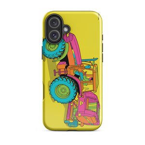 Furrow & Fields Tough Case for iPhone® iPhone 16 Plus Case IH Maxxum MXM130 Pop Art | Tough Case for iPhone® Quality Farmers Merch