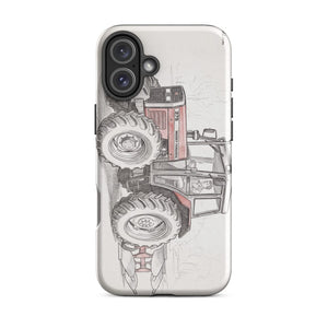 Furrow & Fields Tough Case for iPhone® iPhone 16 Plus Massey Ferguson 375 Pencil Sketch | Tough Case for iPhone® Quality Farmers Merch