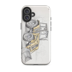 Furrow & Fields Tough Case for iPhone® iPhone 16 Plus Massey Ferguson 50E Pencil Sketch | Tough Case for iPhone® Quality Farmers Merch