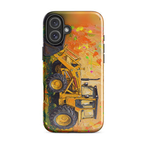 Furrow & Fields Tough Case for iPhone® iPhone 16 Plus Massey Ferguson 50E Splash Art | Tough Case for iPhone® Quality Farmers Merch