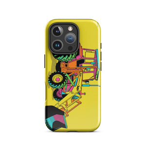 Furrow & Fields Tough Case for iPhone® iPhone 16 Pro Massey Ferguson 50E Pop Art | Tough Case for iPhone® Quality Farmers Merch