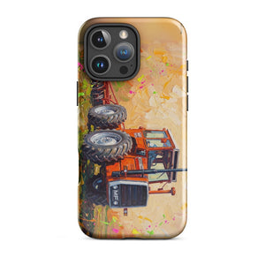 Furrow & Fields Tough Case for iPhone® iPhone 16 Pro Max Massey Ferguson 1200 Splash Art | Tough Case for iPhone® Quality Farmers Merch