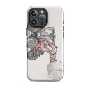 Furrow & Fields Tough Case for iPhone® iPhone 16 Pro Max Massey Ferguson 3070 Autotronic Pencil Sketch | Tough Case for iPhone® Quality Farmers Merch