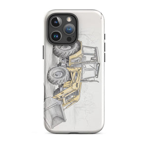 Furrow & Fields Tough Case for iPhone® iPhone 16 Pro Max Massey Ferguson 50E Pencil Sketch | Tough Case for iPhone® Quality Farmers Merch