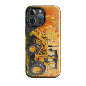Furrow & Fields Tough Case for iPhone® iPhone 16 Pro Max Massey Ferguson 50E Splash Art | Tough Case for iPhone® Quality Farmers Merch