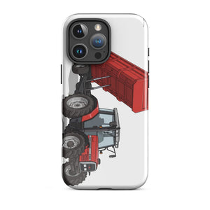 Furrow & Fields Tough Case for iPhone® iPhone 16 Pro Max Massey Ferguson 6180 Illustration | Tough Case for iPhone® Quality Farmers Merch