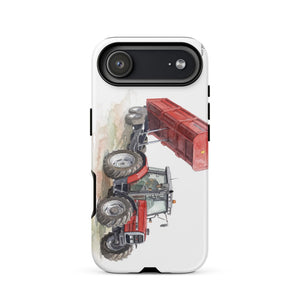 Furrow & Fields Tough Case for iPhone® iPhone 17 Air Massey Ferguson 6180 Watercolor | Tough Case for iPhone® Quality Farmers Merch