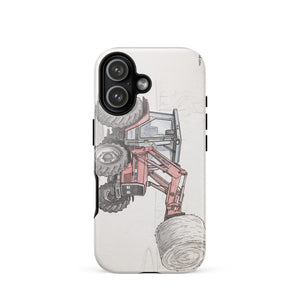 Furrow & Fields Tough Case for iPhone® iPhone 17 Massey Ferguson 3070 Autotronic Pencil Sketch | Tough Case for iPhone® Quality Farmers Merch