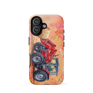 Furrow & Fields Tough Case for iPhone® iPhone 17 Massey Ferguson 3070 Autotronic Splash Art | Tough Case for iPhone® Quality Farmers Merch