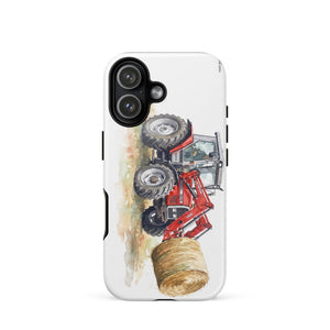 Furrow & Fields Tough Case for iPhone® iPhone 17 Massey Ferguson 3070 Autotronic Watercolor | Tough Case for iPhone® Quality Farmers Merch