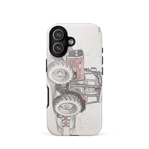 Furrow & Fields Tough Case for iPhone® iPhone 17 Massey Ferguson 375 Pencil Sketch | Tough Case for iPhone® Quality Farmers Merch