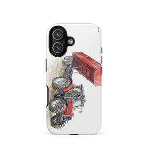 Furrow & Fields Tough Case for iPhone® iPhone 17 Massey Ferguson 6180 Watercolor | Tough Case for iPhone® Quality Farmers Merch