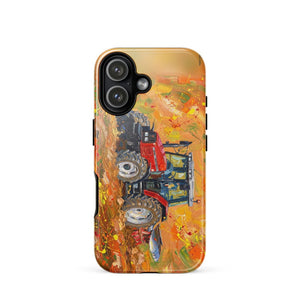 Furrow & Fields Tough Case for iPhone® iPhone 17 Massey Ferguson 6255 Splash Art | Tough Case for iPhone® Quality Farmers Merch