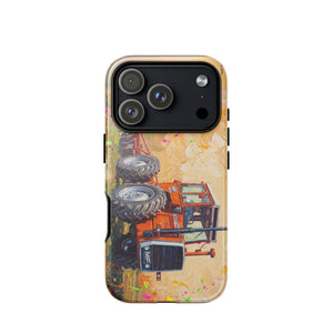 Furrow & Fields Tough Case for iPhone® iPhone 17 Pro Massey Ferguson 1200 Splash Art | Tough Case for iPhone® Quality Farmers Merch