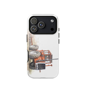 Furrow & Fields Tough Case for iPhone® iPhone 17 Pro Massey Ferguson 1200 Watercolor | Tough Case for iPhone® Quality Farmers Merch