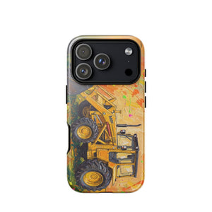 Furrow & Fields Tough Case for iPhone® iPhone 17 Pro Massey Ferguson 50E Splash Art | Tough Case for iPhone® Quality Farmers Merch