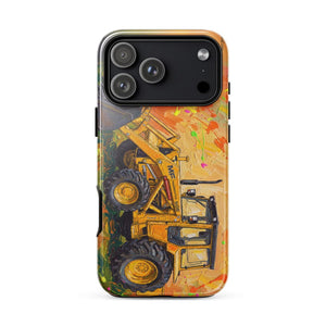 Furrow & Fields Tough Case for iPhone® iPhone 17 Pro Max Massey Ferguson 50E Splash Art | Tough Case for iPhone® Quality Farmers Merch
