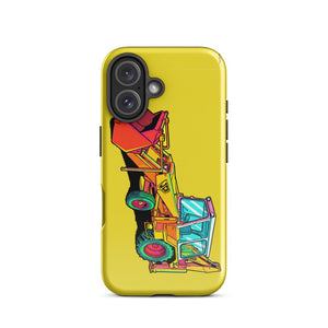 Furrow & Fields Tough Case for iPhone® JCB 3C II Pop Art | Tough Case for iPhone® Quality Farmers Merch