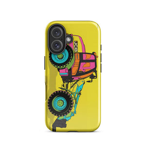 Furrow & Fields Tough Case for iPhone® JCB TM420 Pop Art | Tough Case for iPhone® Quality Farmers Merch