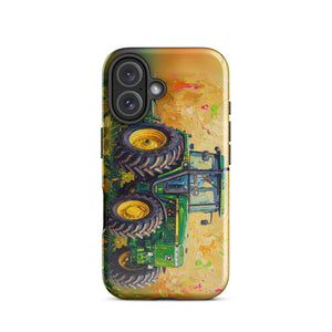 Furrow & Fields Tough Case for iPhone® John Deere 4955 Splash Art | Tough Case for iPhone® Quality Farmers Merch