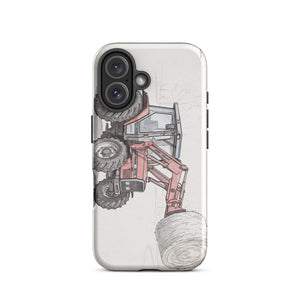 Furrow & Fields Tough Case for iPhone® Massey Ferguson 3070 Autotronic Pencil Sketch | Tough Case for iPhone® Quality Farmers Merch