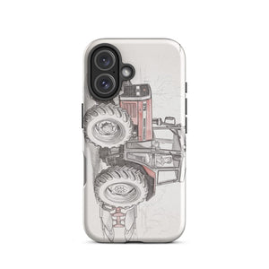Furrow & Fields Tough Case for iPhone® Massey Ferguson 375 Pencil Sketch | Tough Case for iPhone® Quality Farmers Merch