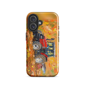 Furrow & Fields Tough Case for iPhone® Massey Ferguson 6255 Splash Art | Tough Case for iPhone® Quality Farmers Merch