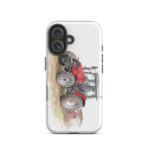 Furrow & Fields Tough Case for iPhone® Massey Ferguson 6255 Watercolor | Tough Case for iPhone® Quality Farmers Merch