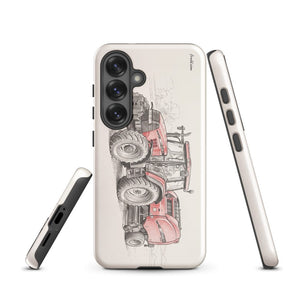 Furrow & Fields Tough case for Samsung® Case IH Maxxum MXM130 Pencil Sketch | Tough case for Samsung® Quality Farmers Merch