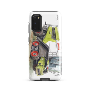Furrow & Fields Tough case for Samsung® Glossy / Samsung Galaxy S20 CLAAS Lexion 8600 TerraTrac Watercolor | Tough case for Samsung® Quality Farmers Merch