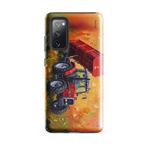 Furrow & Fields Tough case for Samsung® Glossy / Samsung Galaxy S20 FE Massey Ferguson 6180 Splash Art | Tough case for Samsung® Quality Farmers Merch